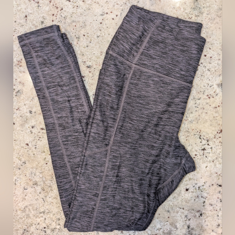Victoria’s Secret Sport Gray Marled Cropped Leggings Yoga Workout Athleisure
